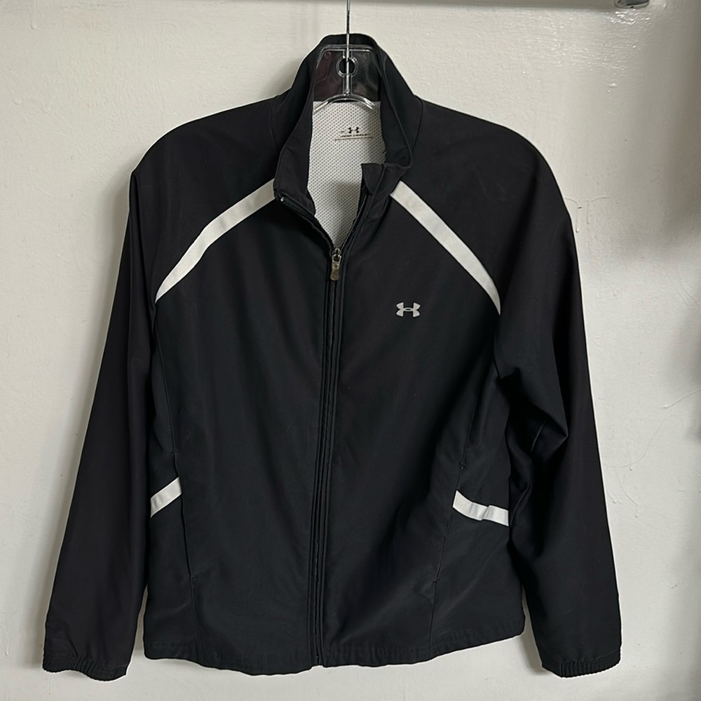 Fox Sports Under Armour Black Zip Up Jacket